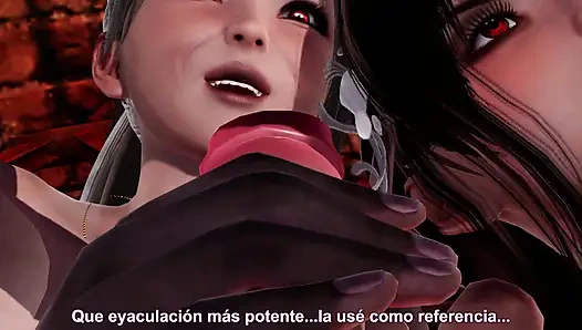 3D ANIMATION - mädchen mit riesigem penis wird von ihren beiden herrinnen, BDSM-rolle geschüttelt +18 hentai 3D