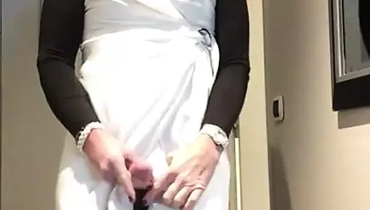 white dress cum