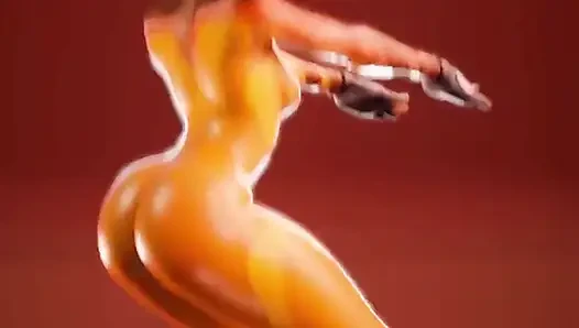 Tracer Exercising Her Slutty Cunt Hole for BBC