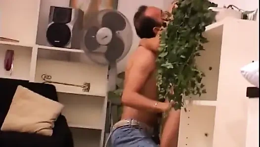 Tante rambut pirang ngentot memek, orgasme di mulut