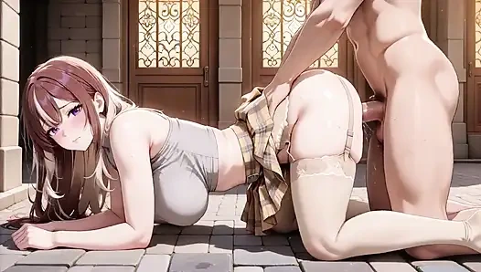 Azdırıcı büyük memeli ekose etekli ikizler antik geçitte durmadan dolduruluyor