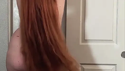 Seductive POV Hairjob From a Redhead Rapunzel
