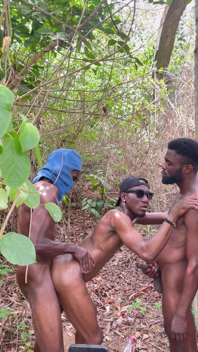 Threesome Gangbang with BBC Guys