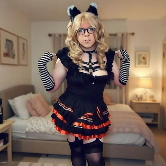 TV Girl posing