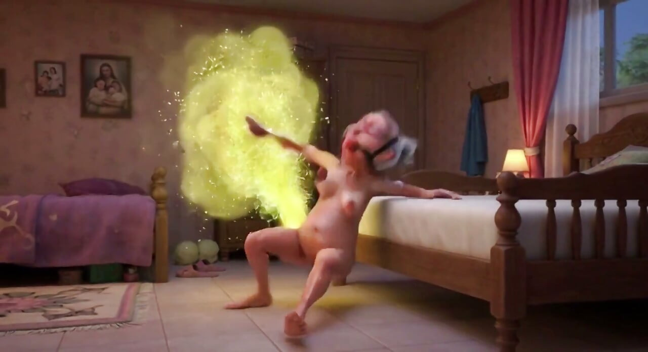Granny Farting Heavily in Bedroom - Long & Stinky Farts