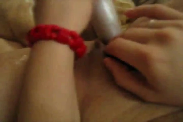 Masturbating with toy
