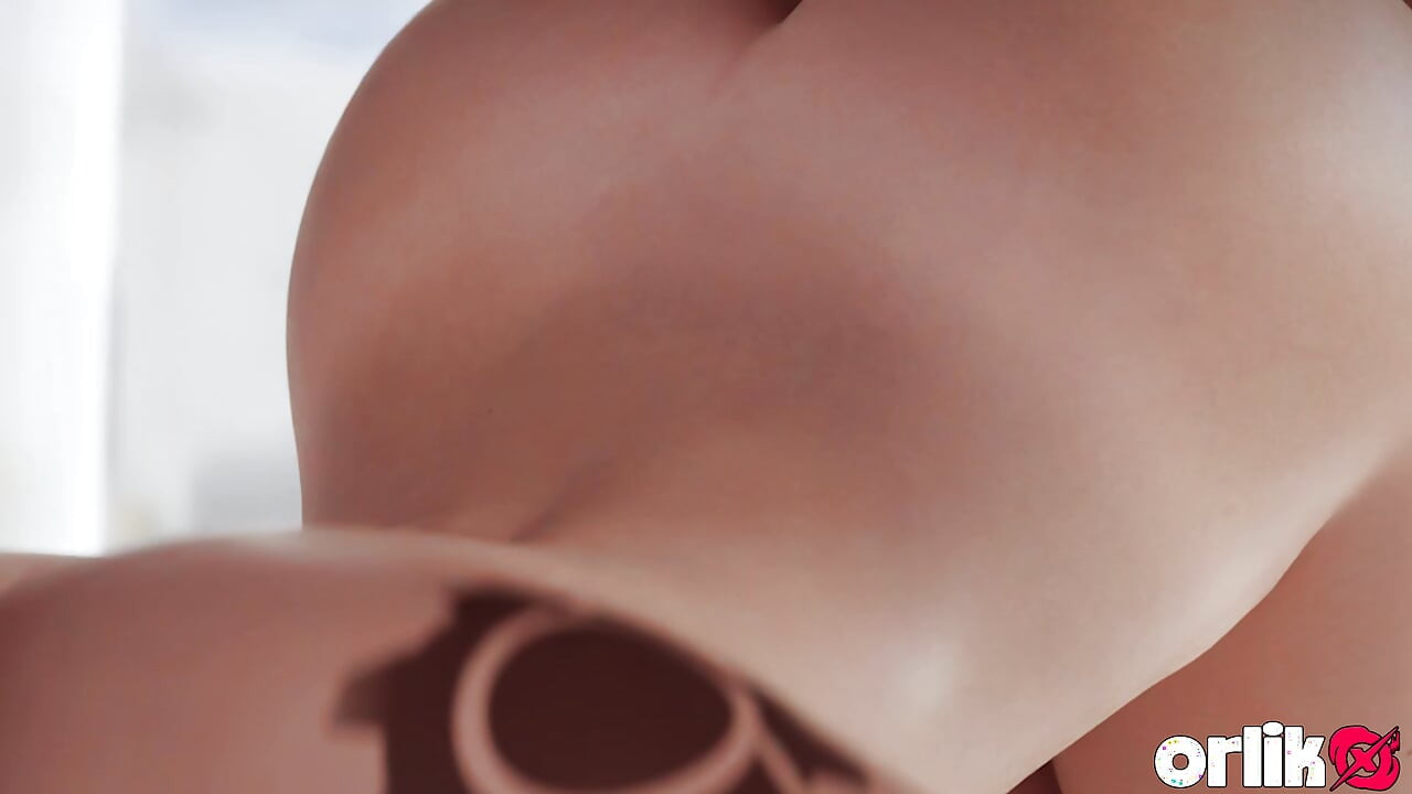 Brigitte Big Juicy Ass Prone Bone & Cowgirl Anal Fuck - Anal Plug Performance - Overwatch 3D Animation