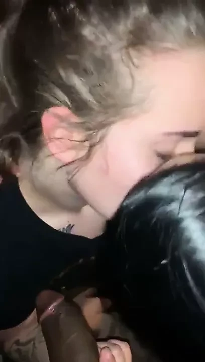 2 White Chicks Sucking Black Guy