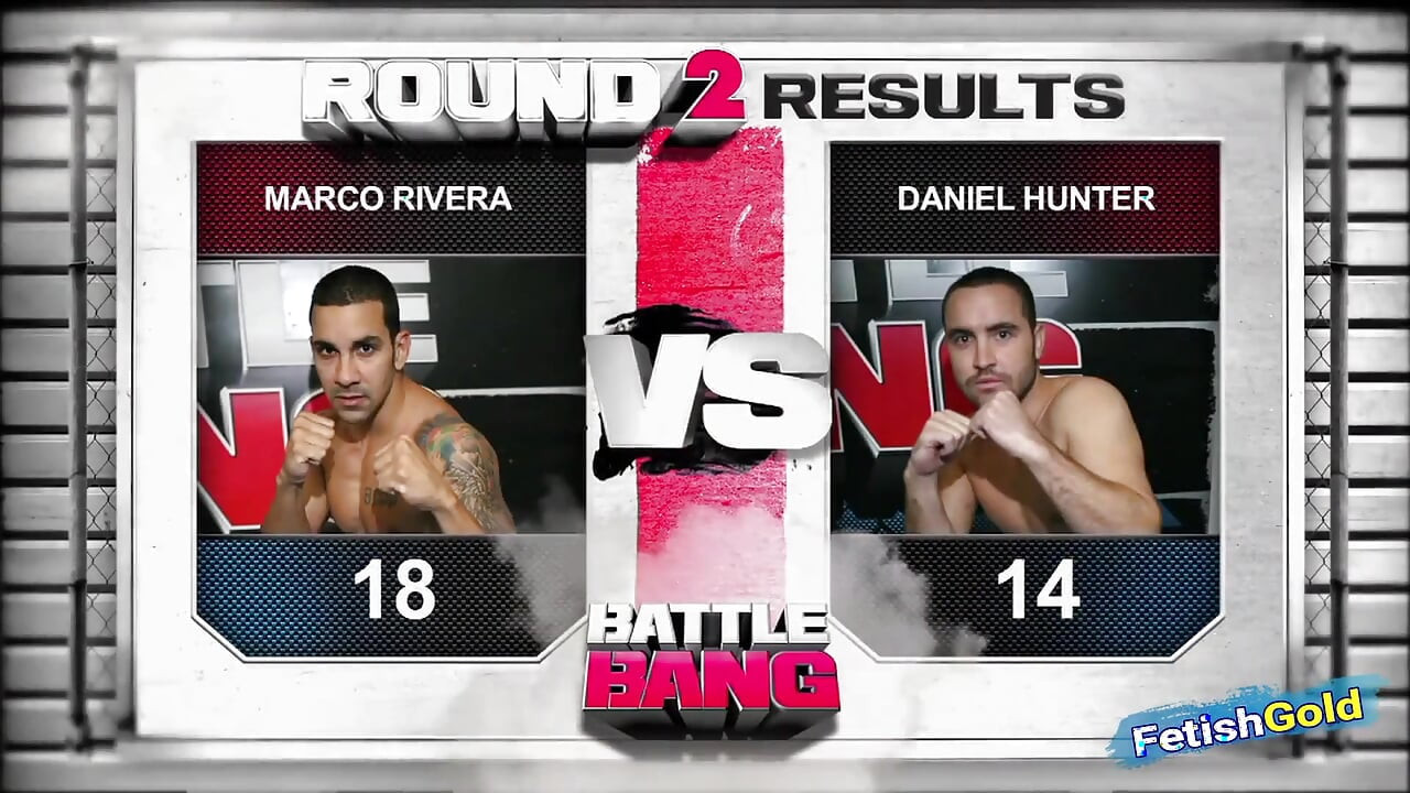 Muscular guy looses fight and have sex with chubby brunette as punishment