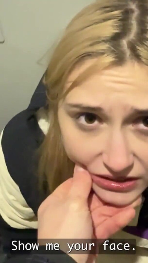 VIP4K. A thousand bucks for a Blowjob in a Public Restroom? Yeah, sure | Clip 1