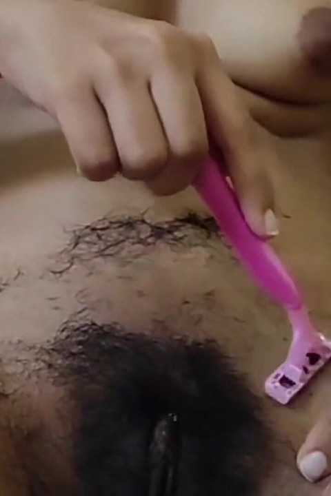 Indian hairy pussy shaved