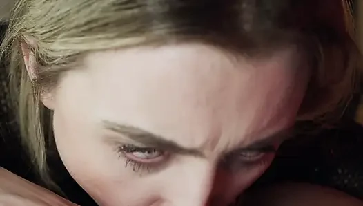 Sevimli İngiliz sarışın lottie lou bakış açısı sakso