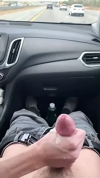 wanking him during i drove my car