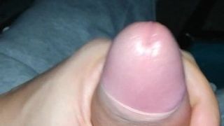 Close up handjob my huge dick