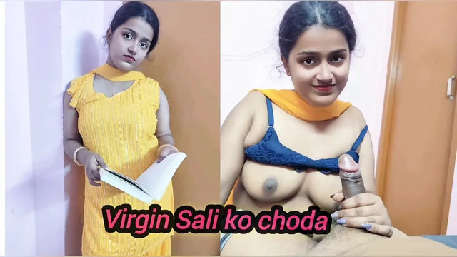 My Sali dressed for Haldi Ceremony but she has exams tomorrow. She is confused and alone with her Jija.