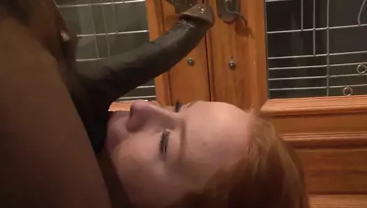 Interracial sex with Kierra Wilde an uninhibited red haired