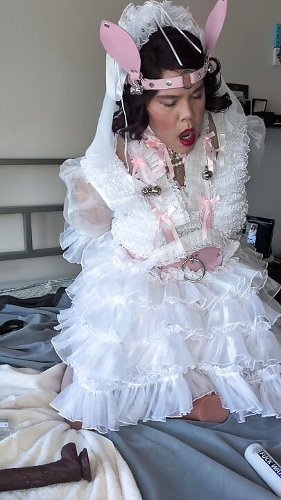 Sissy Bride Riding Her Doll