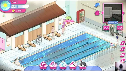 Ep-1 lifeguard holic! NTR Hentai game gameplay! I got a swimming pool and there are many hot girls!
