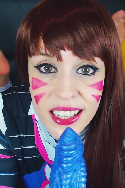 Ahegao Dva with Fantasy Dildo and Facial