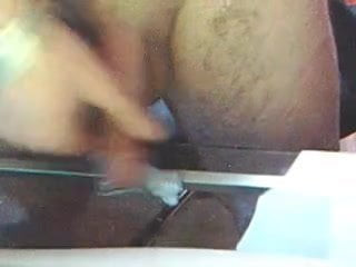 My pierced cock cum
