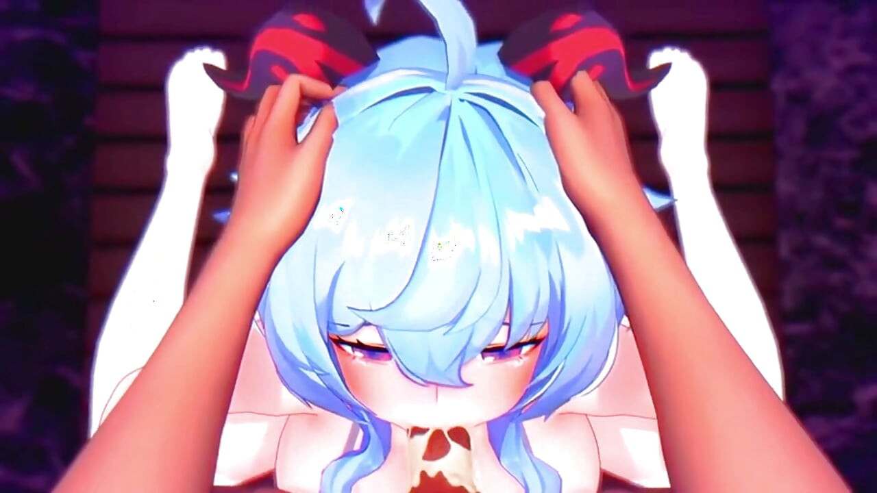 原神 - 甘雨的淫亂口交與潮吹高潮 - 3D Hentai 動畫