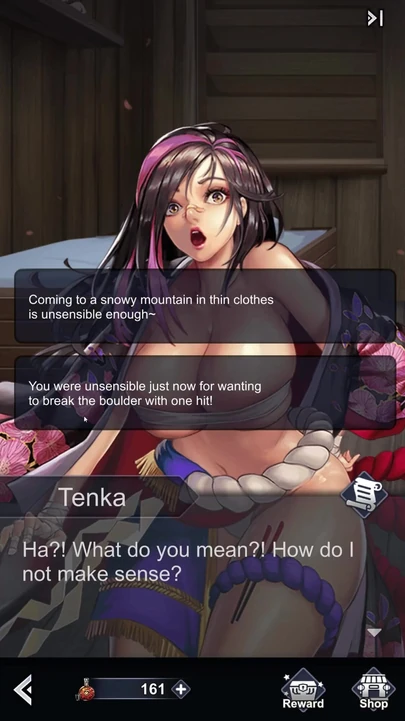 Powerful moment from "EP2: Sucking Tenka's Big Boobs Under the Quilt - King of Kinks"