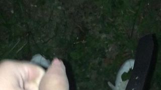 Small cock pee outdoor