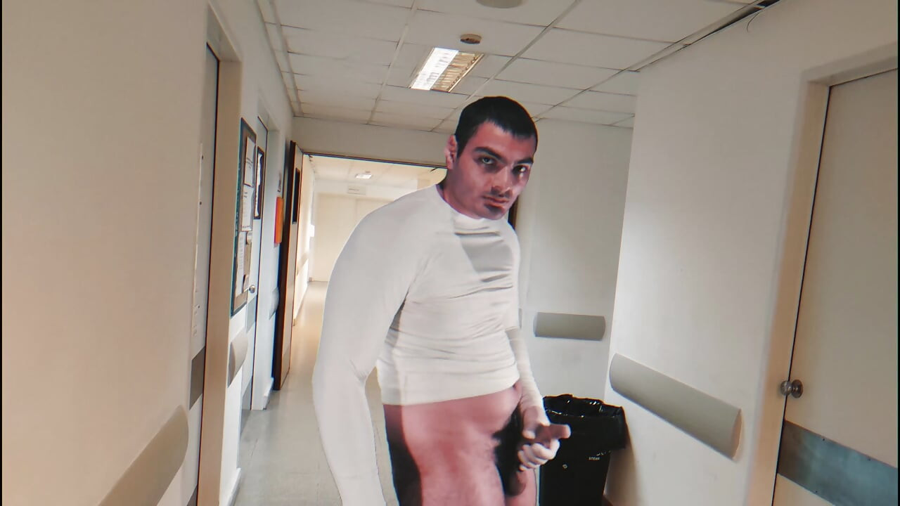 "Doing Things" in the Hospital - Sexy Gentleman Number One Having Fun - Masturbation Until Finish