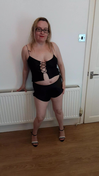 sexy black lingerie