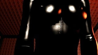 Puan dalam lateks hitam - pov cowgirl