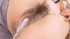 Asian hairy pussy creampie
