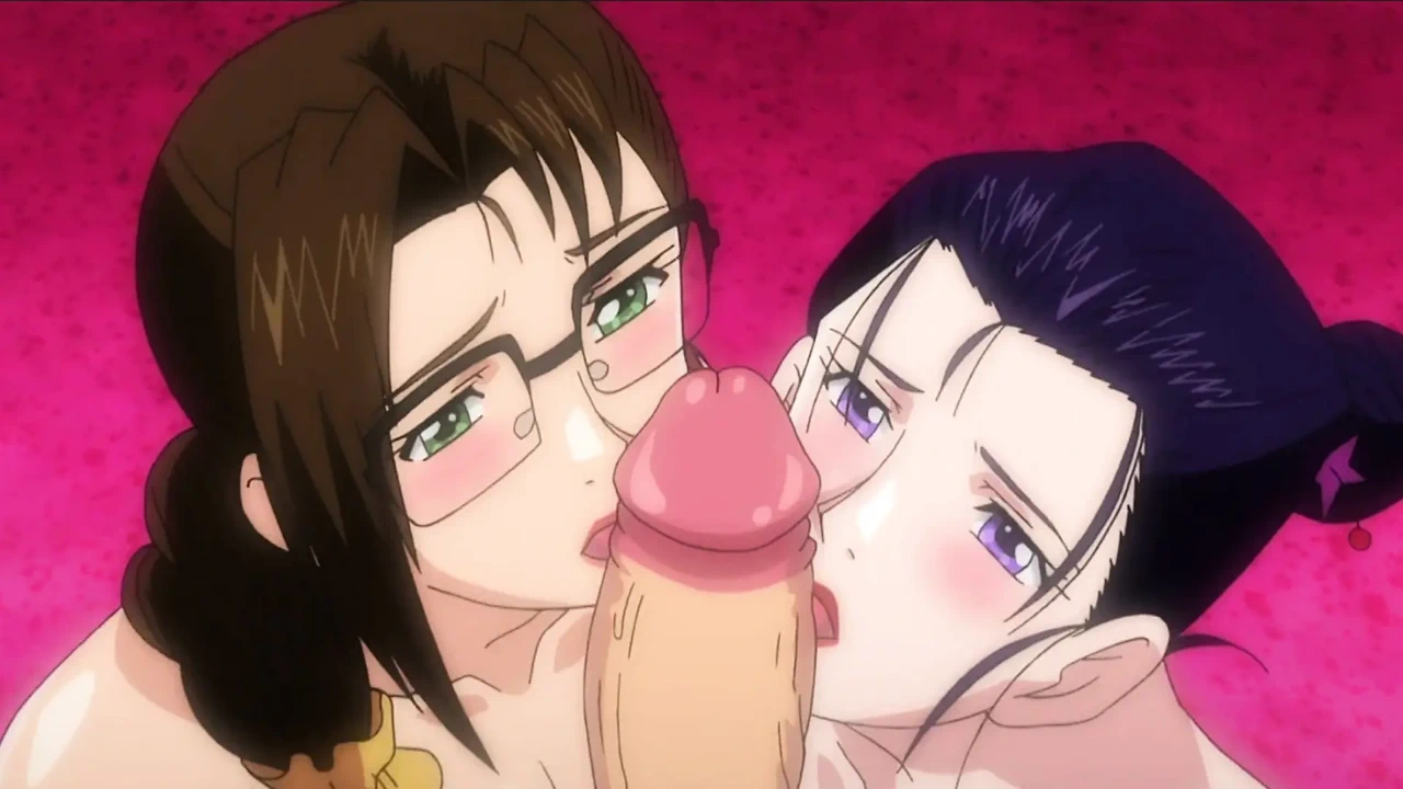 香港的女士亲吻和抚摸，试图在三人行中吸引Nobuo