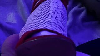 Footjob in Heels (Trailer) and white catsuit