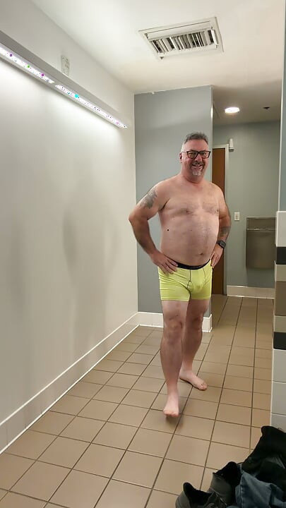 Luvbennude Has Some Fun in a Public Bathroom