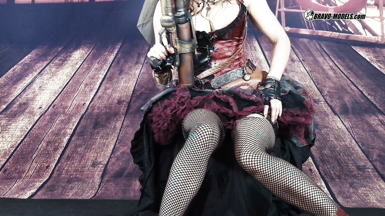 400 Barbara Bieber vai Nữ Cướp Biển trong Cosplay Tàu Biển Trang Phục Steampunk
