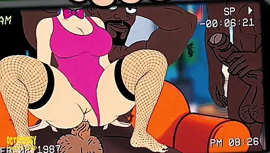 Aldatılan koca karısının birkaç zenci adam tarafından sikilmesini izliyor. Aldatılan koca karısının porno yıldızı olduğunu öğreniyor