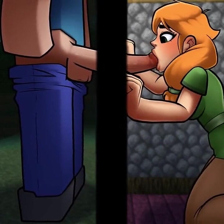 Minecraft Hentai Horny Craft - Part 1 - Alex Sucks a Big Dick by Loveskysan69