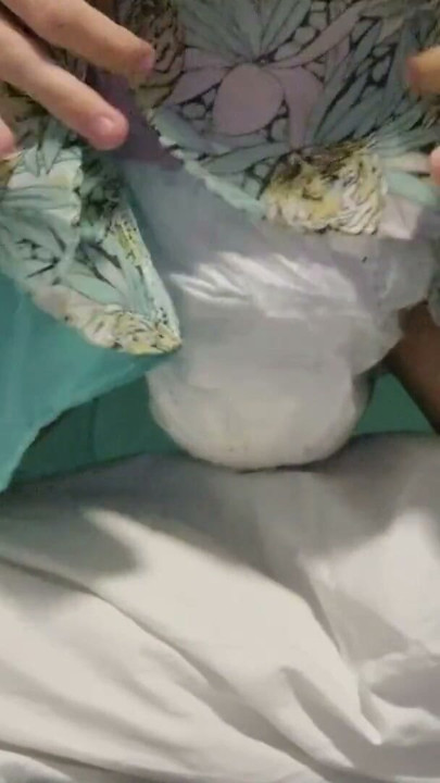 Diaper Sissy In A Tutu Jerking Off And Humping A Pillow | Clip 2
