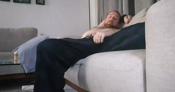 Enjoying my big think uncut dick