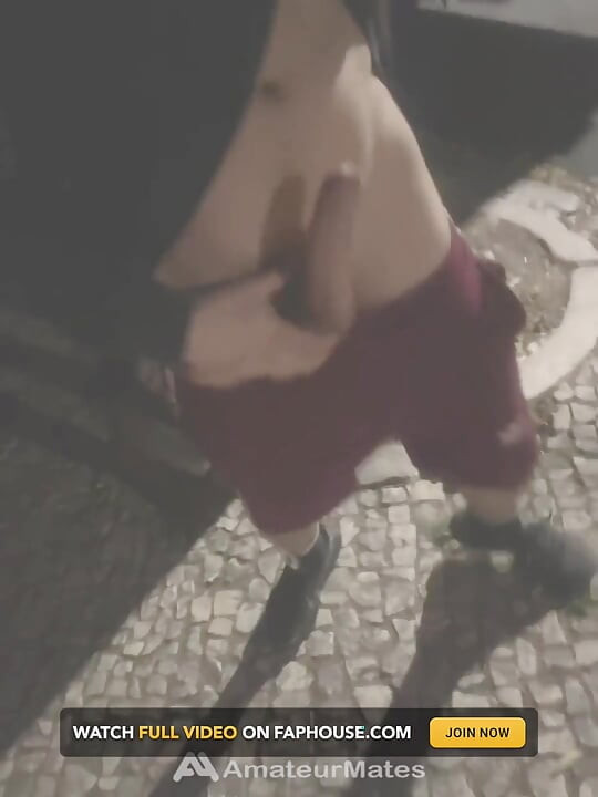 거리에서 자지를 깜박이는 아마추어 소년의 홈메이드 모음집