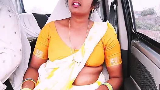 Indischer auto-sex. Hausmädchen versucht mit dem Hausbesitzer zu ficken. Telugu dirtytalk.