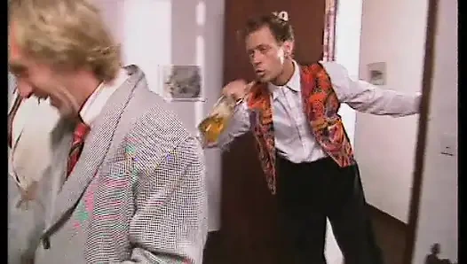 Seductive Babe in Lace Stockings Sucking Cock Hungrily