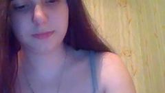 Російська дівчина мастурбує вдома для мене 92