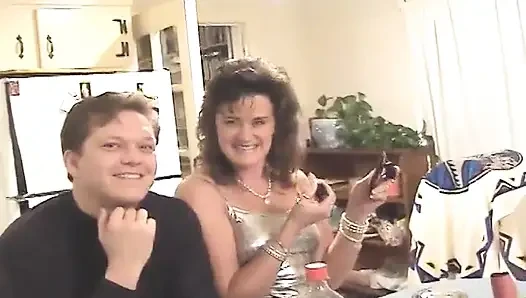Mature MILF Drenched in BBC Cum After Hardcore Ride