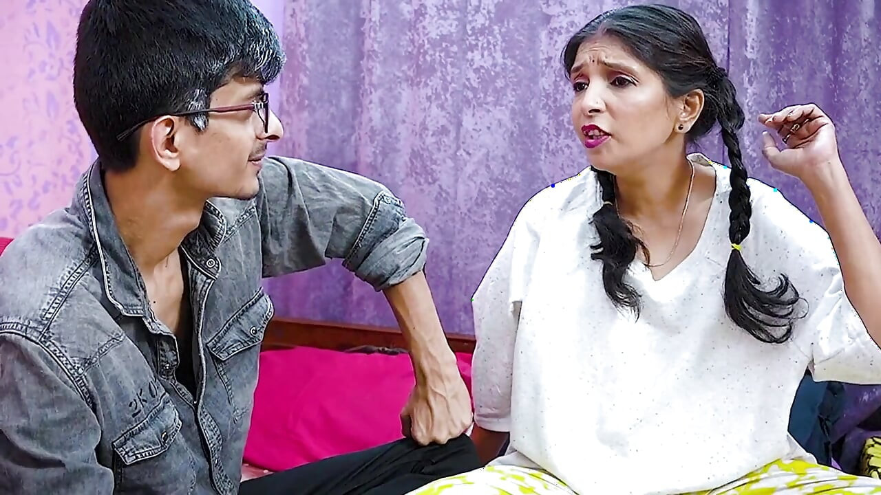 Horny Indian MILF Fucking Indian Teen College Boy