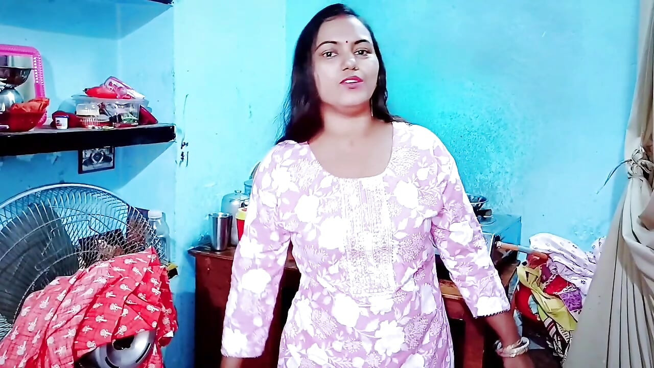 Busty girl comes out of the bathroom naked after a prank by her stepbrother