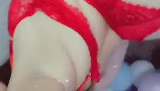 Stunning lady in red