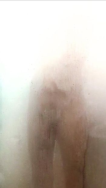 Taking a nice warm shower