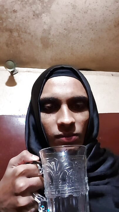 Asian sissy hijabi masterbation  fingering and spitt fetish