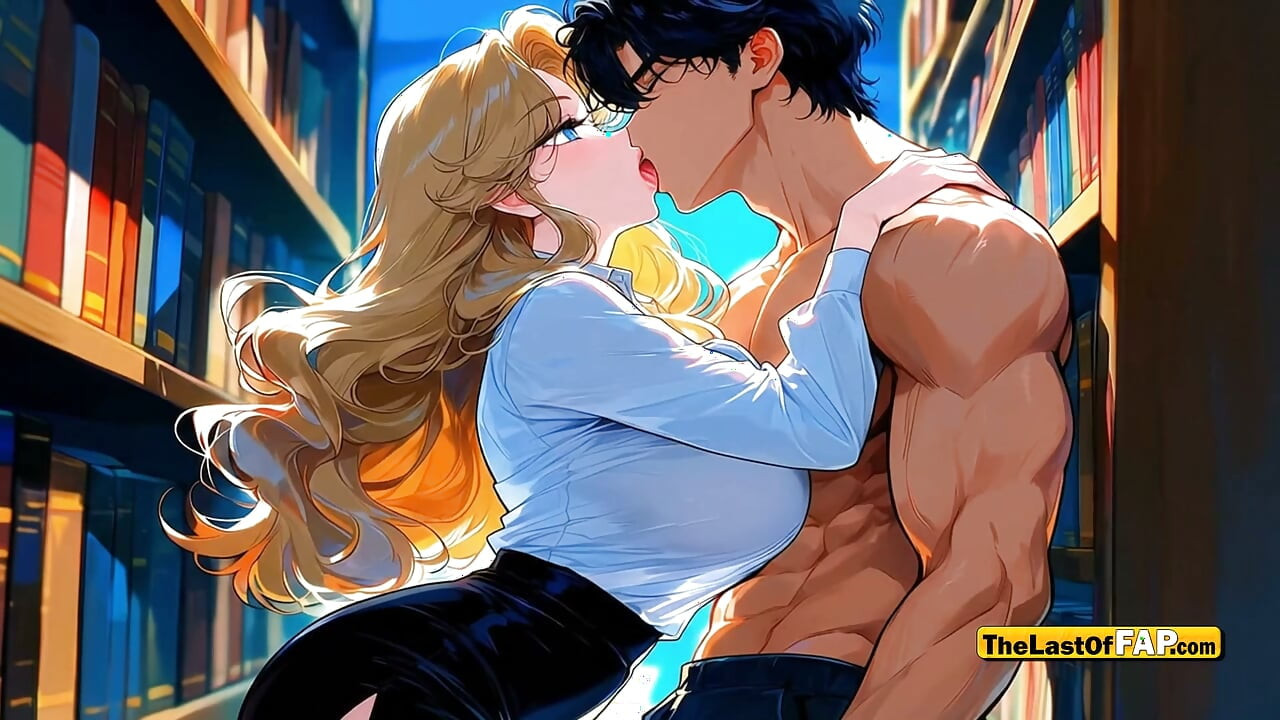 Hot MILF Gets Fucked by Obsessed Student in Library Uncensored AI Hentai